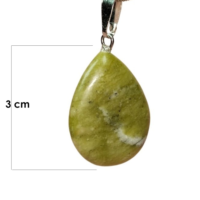 Akuamarin Doğal Taşı Zincirli El Yapımı Kolye Uç: 3 cm Zincir: 20 cm Kutulu
