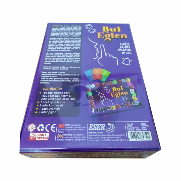 Bul Eğlen Aile Boyu Eğlenceli Oyun Kutu Oyunu