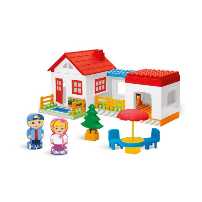 Nessiworld 03135 Tek Katlı Ev Blokları 36 Parça -Dede