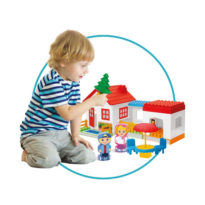 Nessiworld 03135 Tek Katlı Ev Blokları 36 Parça -Dede