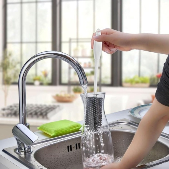 Silikon Şişe Biberon Konserve Kavanoz Matara Temizleme Fırçası Çok Amaçlı Temizleme Fırçası Bpa Free (4172)