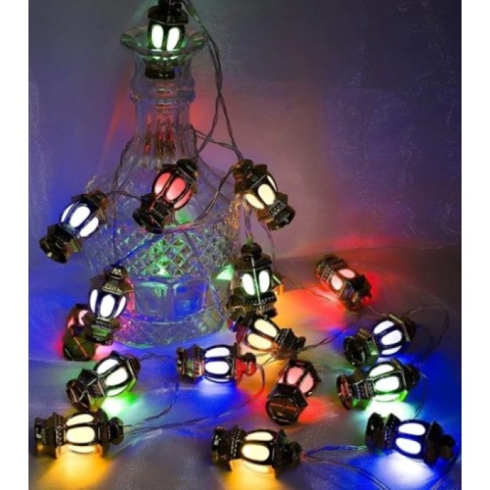 20li Kandil Feneri Led Işık RGB Işık Pilli