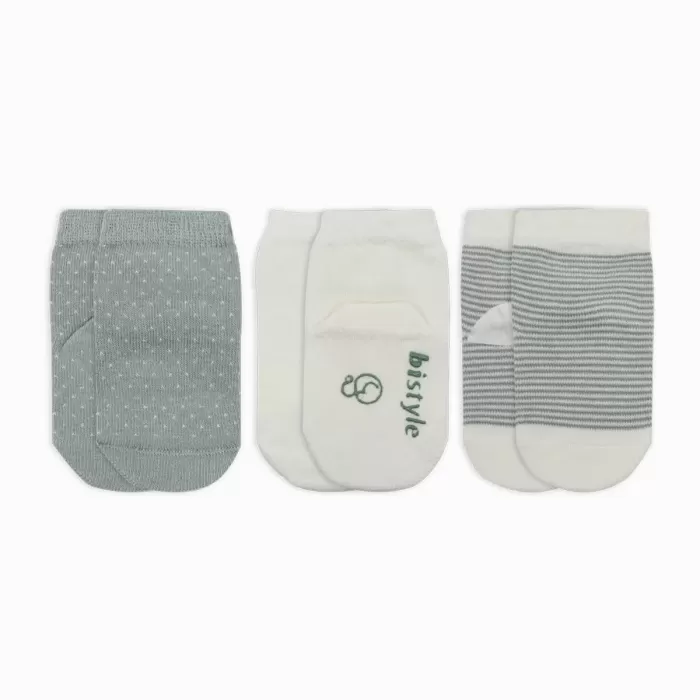 Puanlı Kaymaz Penye Soket Çorap 3lü Bs10108 Nil