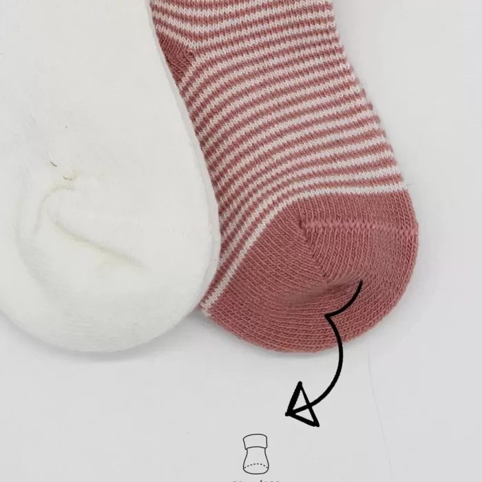 3lü Penye Soket Çorap Bs10110 Pudra