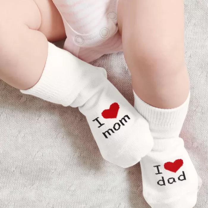 Mom Dad 3lü Penye Soket Çorap 10123 Ekru