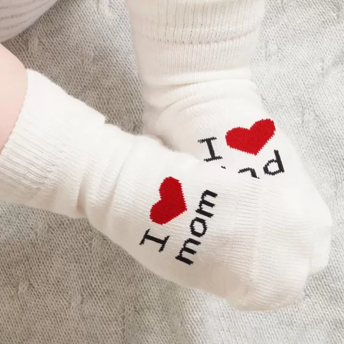 Mom Dad 3lü Penye Soket Çorap 10123 Ekru