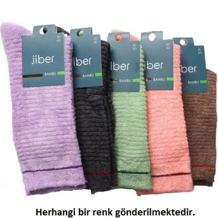 Jiber 6955 Bayan Bambu Ters Havlu Soket