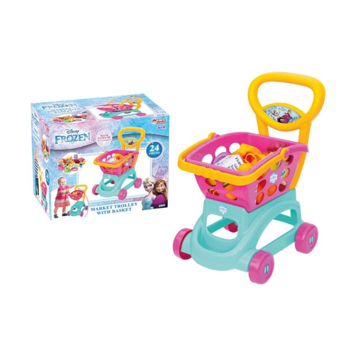 HediyeCantam 03599 Dede, Frozen Sepetli Market Arabası