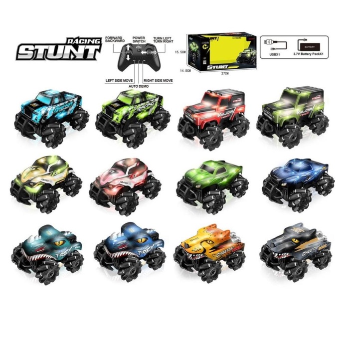 HediyeCantam SYR-666-842CA-3-4-5-6-7CA  Kumandalı Şarjlı Stunt 4X4 Işıklı Araba