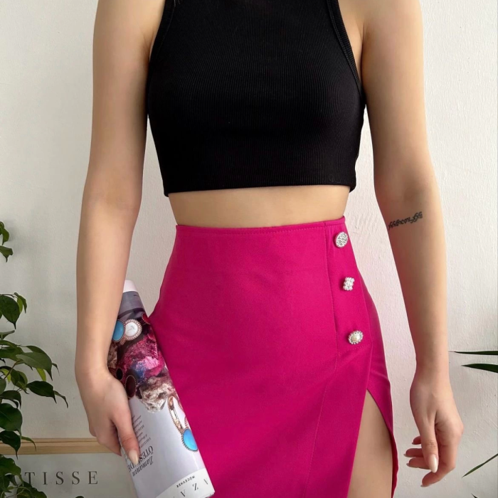 Üç taşlı mini etek