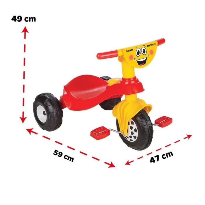 Nessiworld 07 132K Smart Bisiklet Kırmızı Flexo -Pilsan Oyuncak