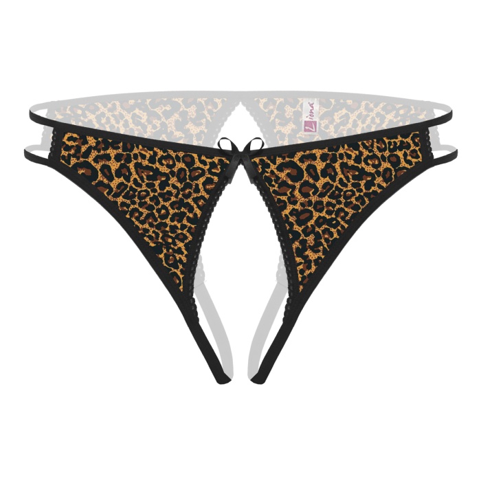 Beruflic Ağı Açık Leopar Desenli Fantezi Külot String