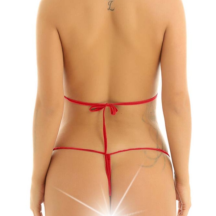 Beruflic Kırmızı Mikro Bikini Fantezi İç Çamaşırı Takımı