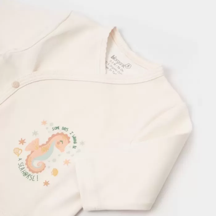Save The Seahorse 5li Hastane Çıkış Seti  Bej-mint