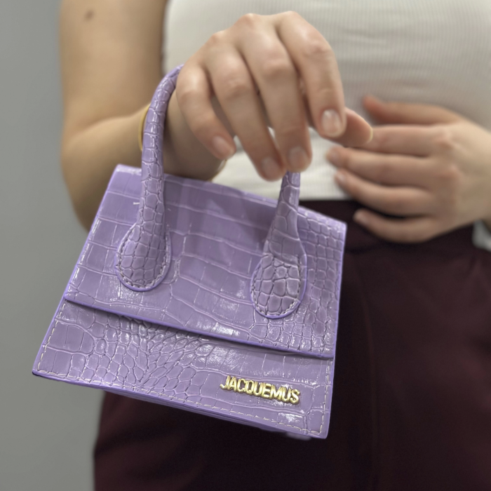 luxe lila cilt çanta
