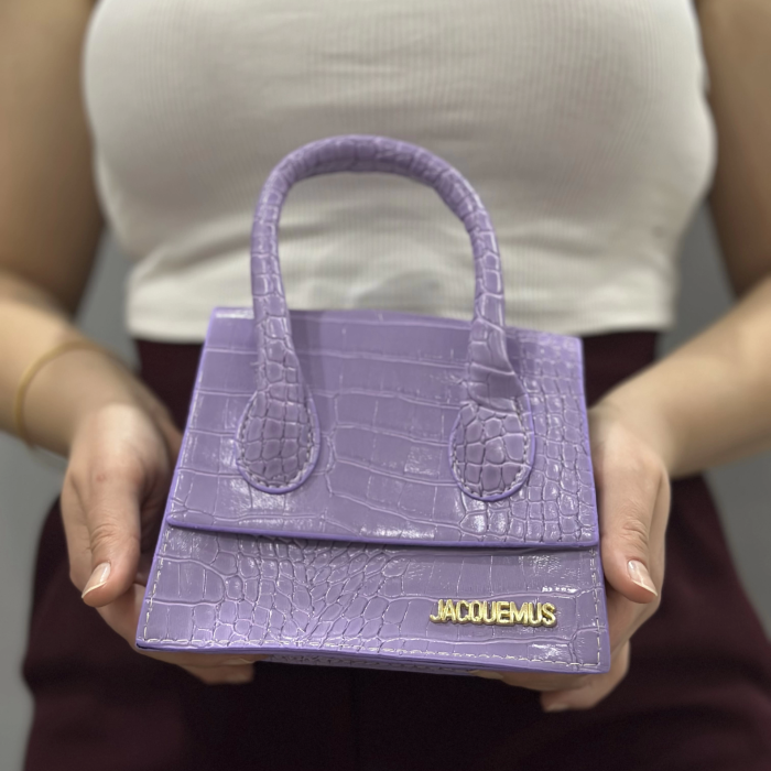 luxe lila cilt çanta