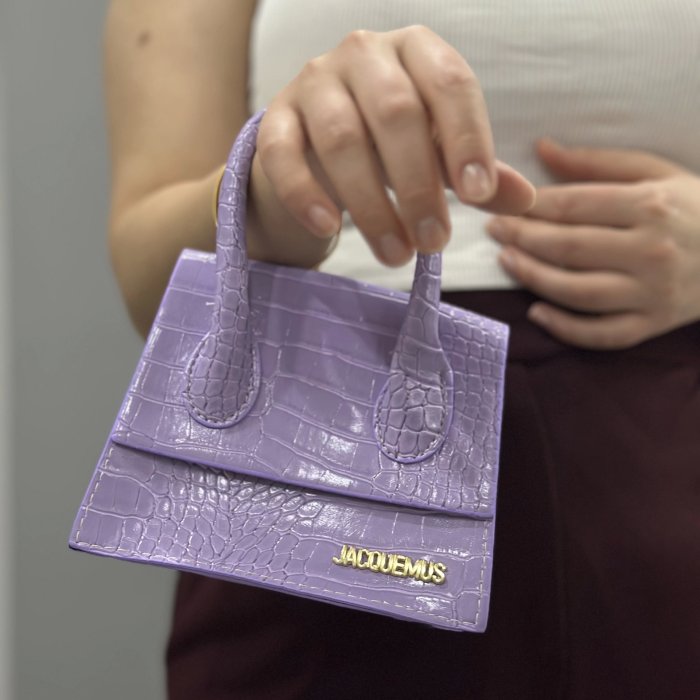 luxe lila cilt çanta