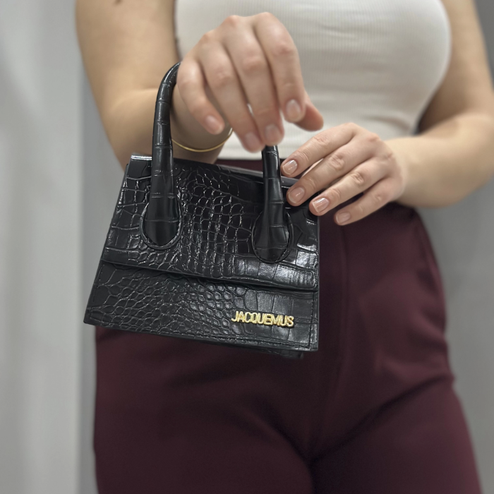 luxe siyah cilt çanta