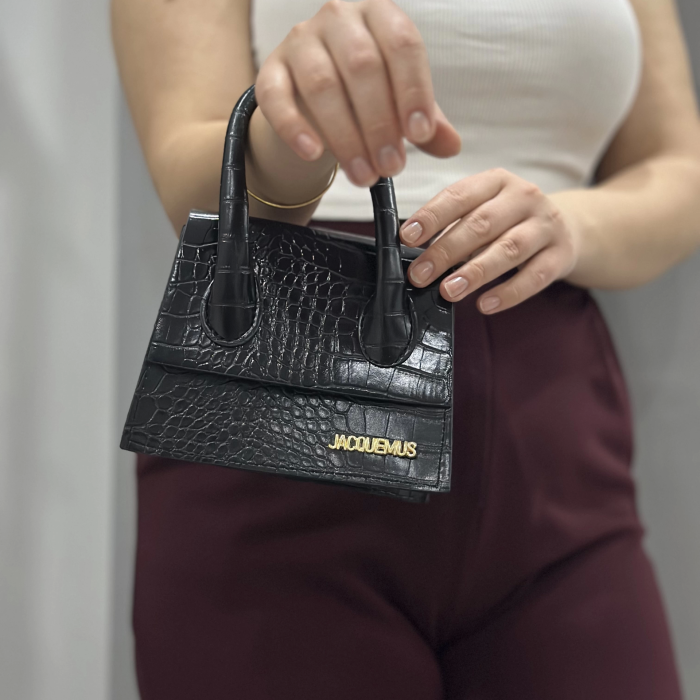 luxe siyah cilt çanta