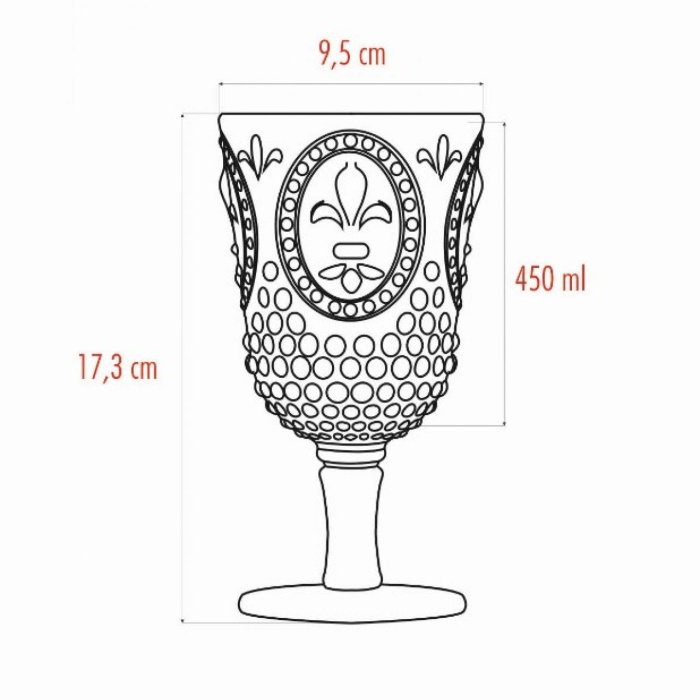 Akrilik Mürdüm 6lı Kadeh & Su Meşrubat Kahve Yanı Bardağı 450 ml ( Cam Değildir )