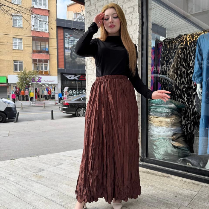 Kraş etek kahve