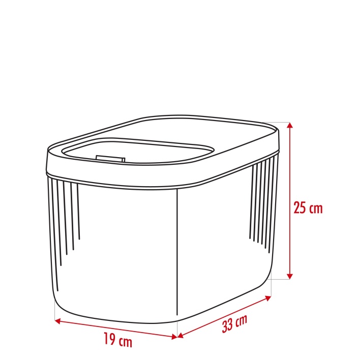 2Li 10 LT Multibox Kayar Kapaklı Saklama Kabı & Erzak Kabı & Toz Ve Tablet Deterjan Kutusu