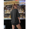 Baskılı T-shirt - Siyah