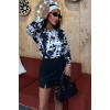 Batik Desenli Chanel Saten Gömlek 3467