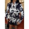 Batik Desenli Chanel Saten Gömlek 3467