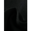 Baskılı Oversize Bisiklet Yaka T-shirt - Siyah