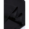 Baskılı Oversize Bisiklet Yaka T-shirt - Siyah