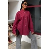 Klasik Oversize Poplin Gömlek 3421