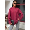 Klasik Oversize Poplin Gömlek 3421
