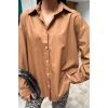 Klasik Oversize Poplin Gömlek 3421