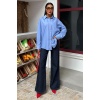 Klasik Oversize Poplin Gömlek 3421