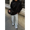 Gümüş Taşlı Sweatshirt 8052