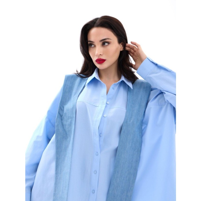 7074 GÖMLEK-MAVİ