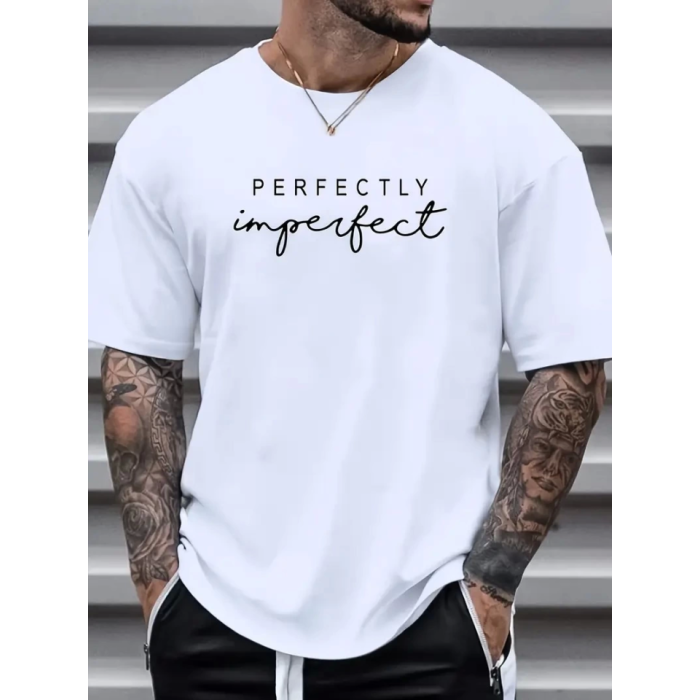 Erkekler Için PERFECTLY Günlük Tişört - Beyaz