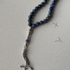 925 ayar gümüş lapis lazuli tesbih