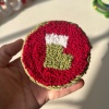 Yılbaşı temalı Punch bardak altlık seti