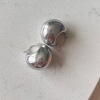 Çelik bomb küpe silver renk