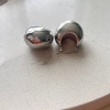 Çelik bomb küpe silver renk