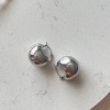 Çelik bomb küpe silver renk