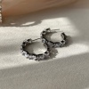 Çelik küpe silver renk