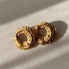 Çelik küpe gold renk