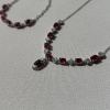 925 ayar gümüş Yakut taşlı set