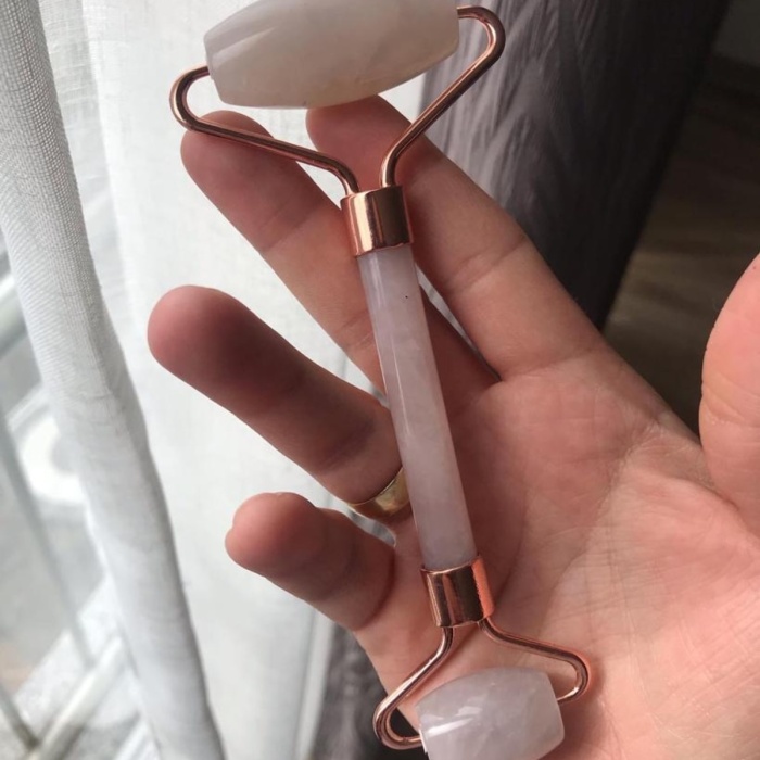 Pembe Kuvars Yüz Masaj Seti