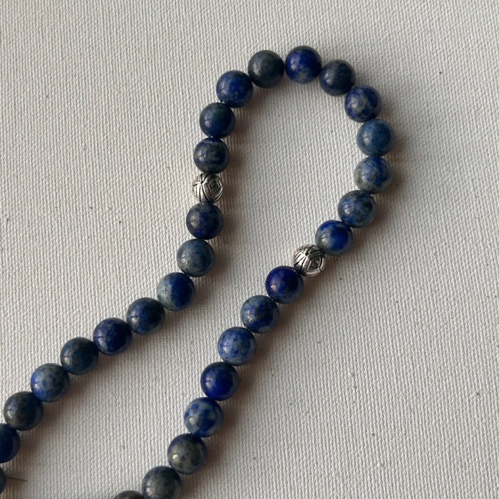 925 ayar gümüş lapis lazuli tesbih