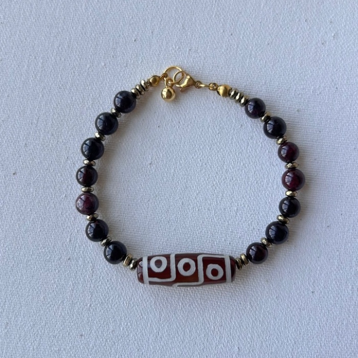 Granat taşı (lal taşı) bileklik