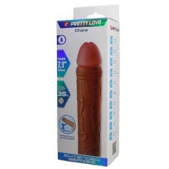 Censan Chane Gerçek Hissiyatlı Uzatıcı Penis Kılıfı Brown